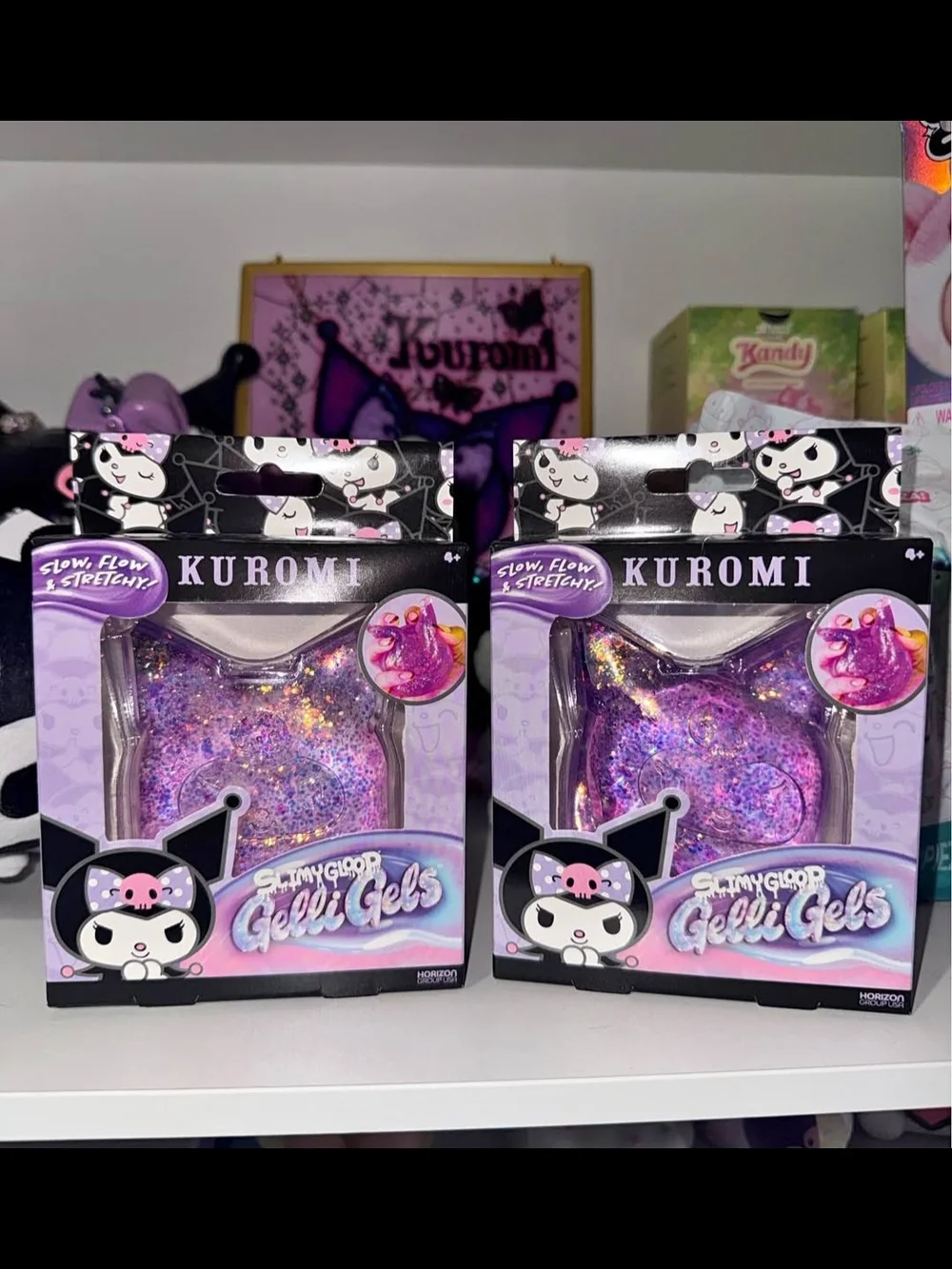 Target Kuromi Purple Glitter Gelli Gels Sensory Toy